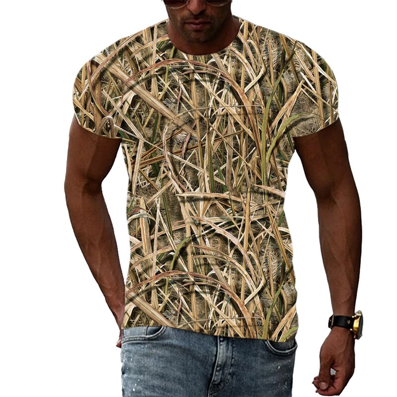Summer Fashion Personality Camouflage T-shirt men Interesting Casual Print short sleeve t-shirts Hip Hop harajuku Trend T-shirts
