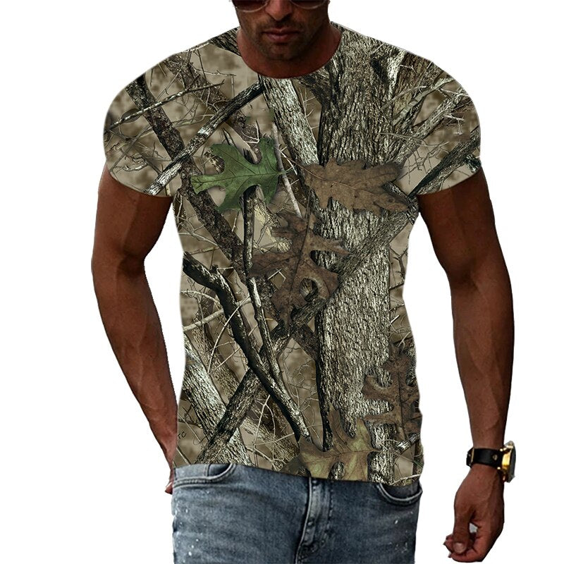 Summer Fashion Personality Camouflage T-shirt men Interesting Casual Print short sleeve t-shirts Hip Hop harajuku Trend T-shirts