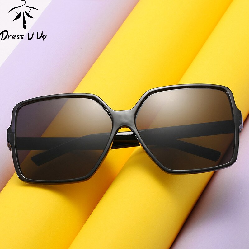 DRESSUUP New Trendy Large Frame Sunglasses for Women Sunglasses Gradient Female Sun Glasses UV400 lentes de sol mujer очки