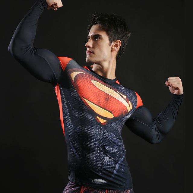 Anime 3D Printed Tshirts Men Compression Shirts Long Sleeve Tops Fitness T-shirts Novelty Slim Tights Tee Male Cosplay Costume