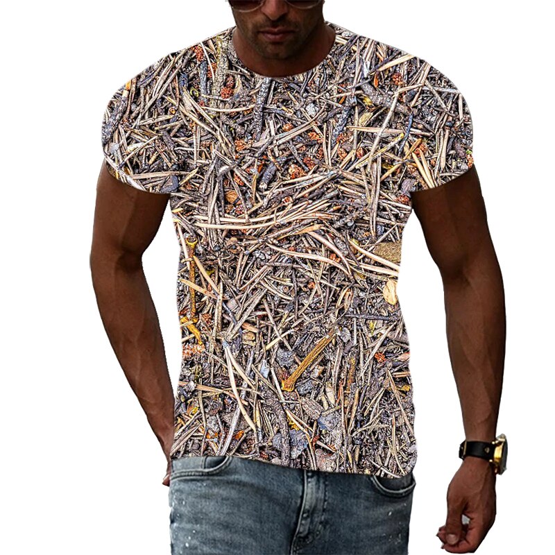Summer Fashion Personality Camouflage T-shirt men Interesting Casual Print short sleeve t-shirts Hip Hop harajuku Trend T-shirts