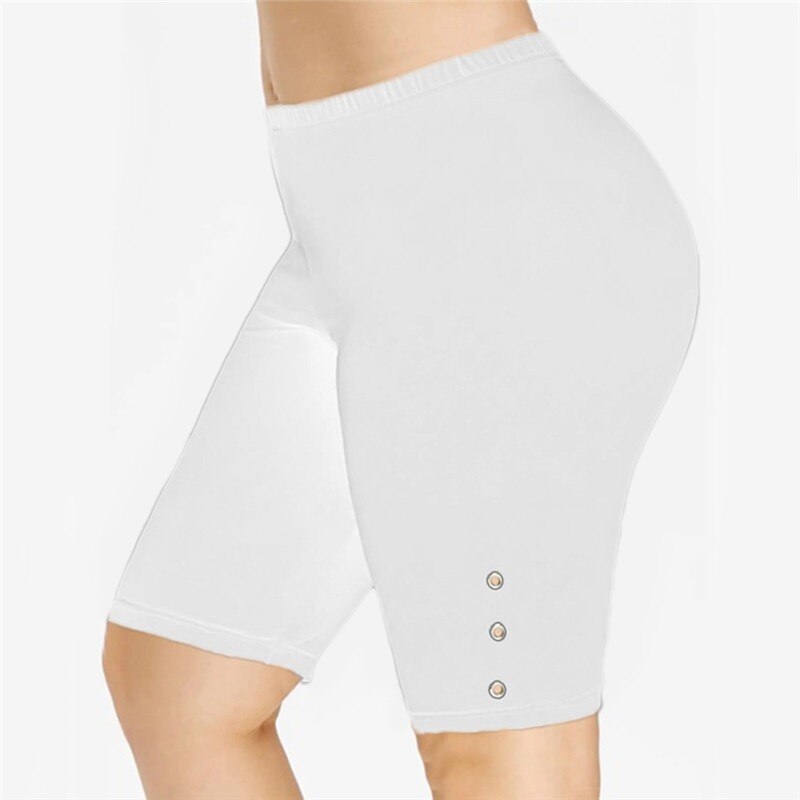 Ladies Outdoor exercise Plain Active Summer Cycling Shorts Stretch Basic Short Hot Solid Black Soft wear Shorts for women female