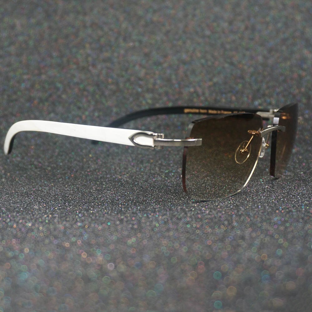 Men Photochromic Carter Sunglasses White Black Buffalo Horn Myopia Sunglasses Reading Glasses for Women Eyewear Male Sunnies