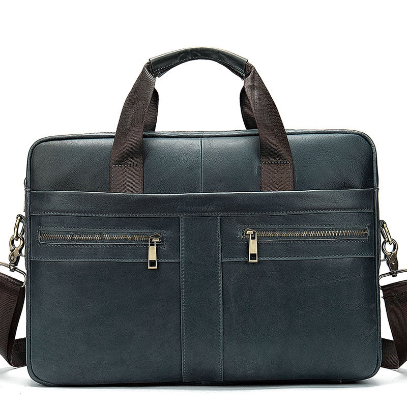 WESTAL Men's Briefcases Men's Bags Genuine Leather Lawyer/office Bag for Men Laptop Bag Leather Briefcases Bag for Documents 209