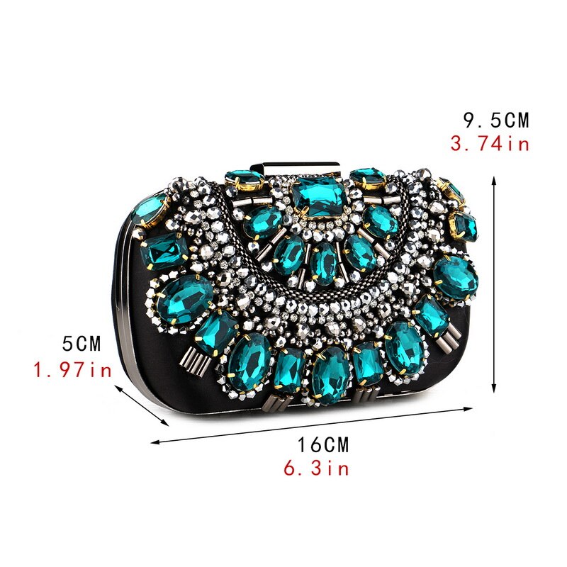 Hollow Style Acrylic Women Day Clutch Party Wedding Shoulder Chain Evening Bags Diamonds Handbags Purse