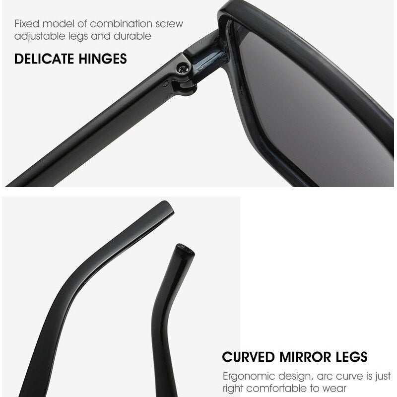 DRESSUUP New Trendy Large Frame Sunglasses for Women Sunglasses Gradient Female Sun Glasses UV400 lentes de sol mujer очки