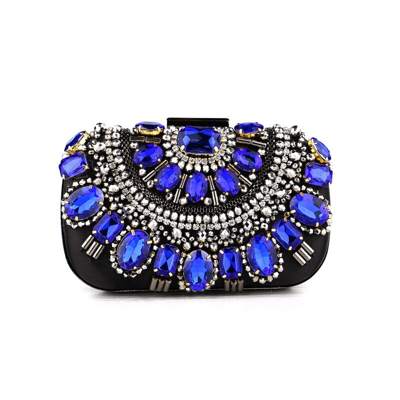 Hollow Style Acrylic Women Day Clutch Party Wedding Shoulder Chain Evening Bags Diamonds Handbags Purse