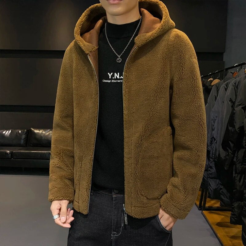 Men's Jacket Winter Leather Jacket Men's Windproof Chamara hombre Motorcycle Driver Lining Cashmere Casual Men's Luxury