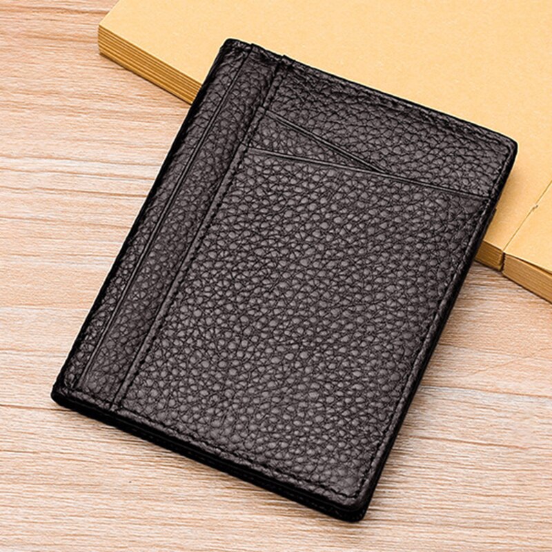 Super Slim Soft Wallet Solid Mini Credit Card Holder Multi Slots Coin Purse Wallet Pu Leather Purse Card Holders Men Wallet