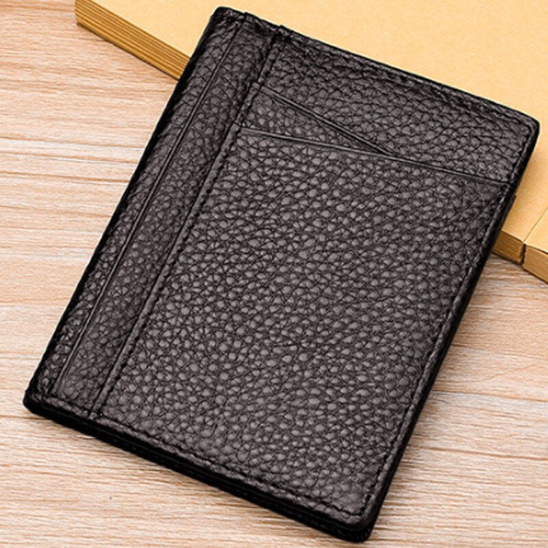 Super Slim Soft Wallet Solid Mini Credit Card Holder Multi Slots Coin Purse Wallet Pu Leather Purse Card Holders Men Wallet