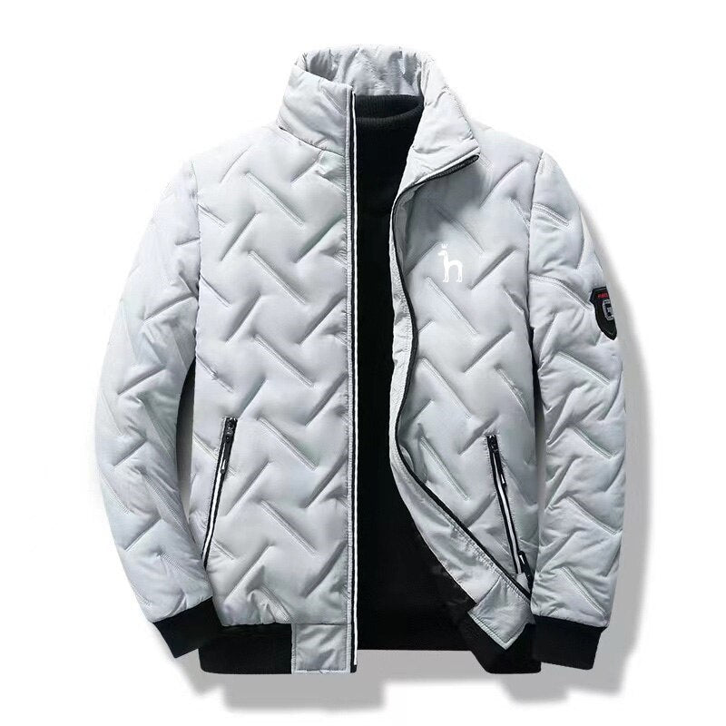2023 Spring and Autumn Men's Cotton Cushion Jacket Korean Fashion Street Dress Casual Jacket Men's Fashion Dress Mock Neck Jacke
