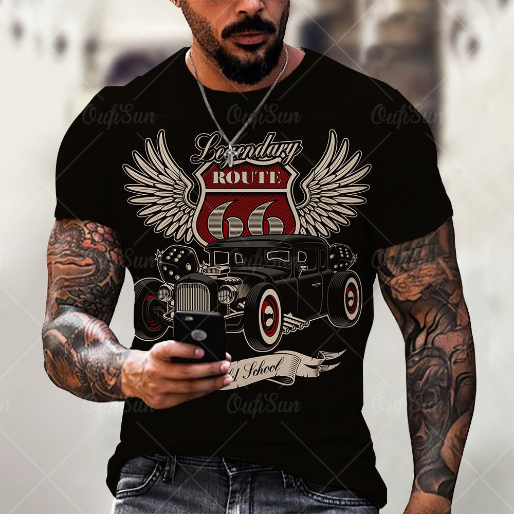 Summer hot sale Men_s T Shirts Oversized Loose Street wear Men Women Clothes Vinta Tees Tops