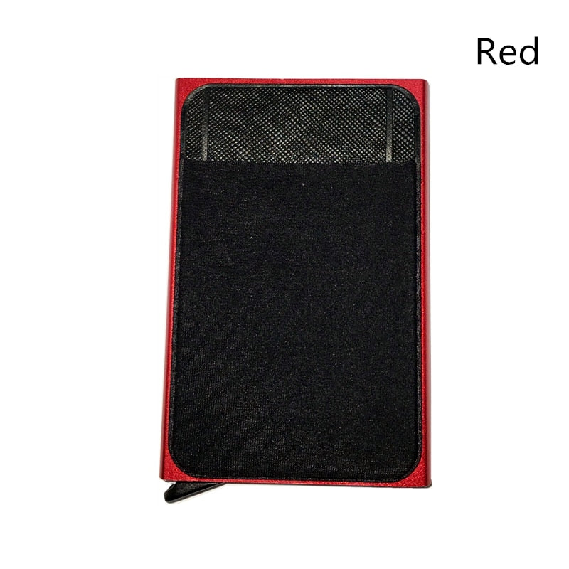 Men Business Aluminum Cash ID Card Holder RFID Blocking Slim Metal Wallet Coin Purse card case credit card wallet rfid wallet