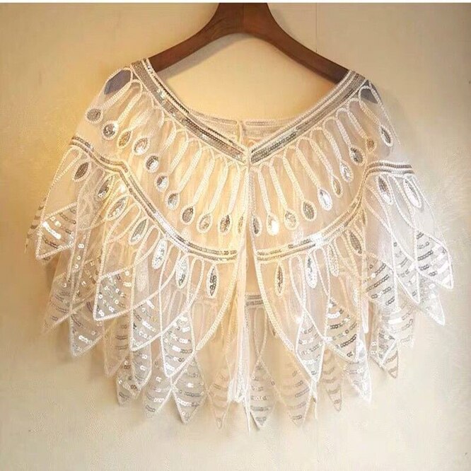 2023 Spring Summer Women Mesh Versatile Capes Sequins European American Popular Evening Dress Shawl Lady Cloaks Poncho