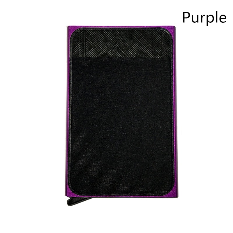Men Business Aluminum Cash ID Card Holder RFID Blocking Slim Metal Wallet Coin Purse card case credit card wallet rfid wallet