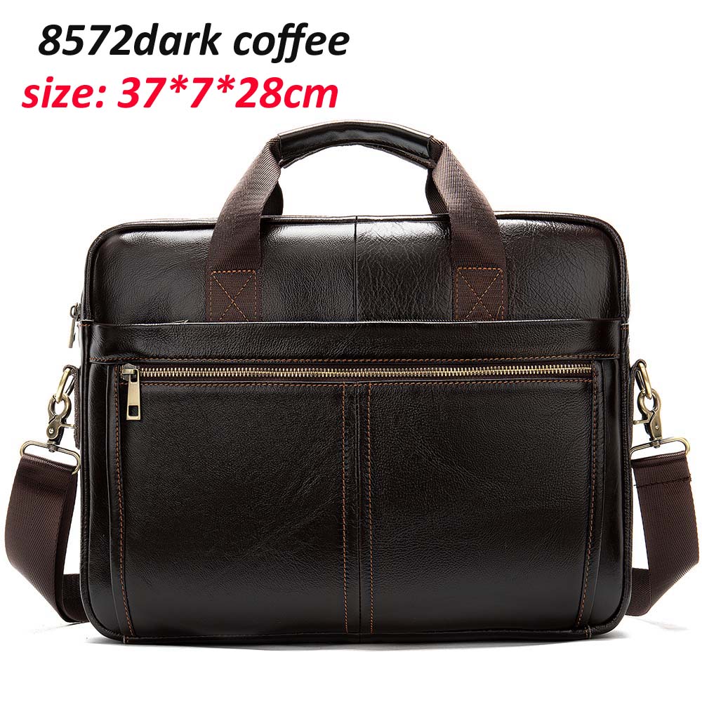 WESTAL Men's Briefcases Men's Bags Genuine Leather Lawyer/office Bag for Men Laptop Bag Leather Briefcases Bag for Documents 209