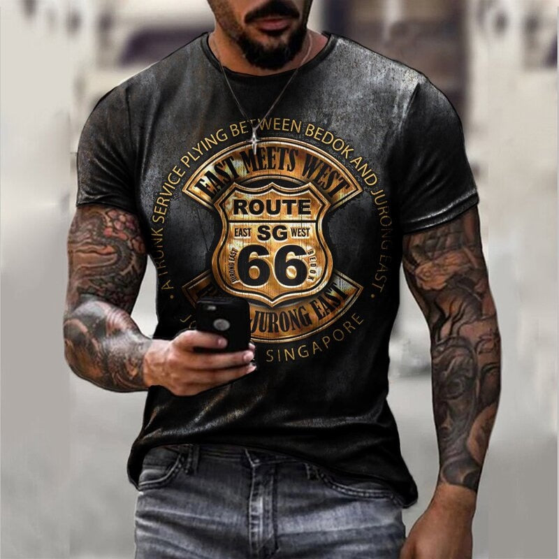 Summer hot sale Men_s T Shirts Oversized Loose Street wear Men Women Clothes Vinta Tees Tops