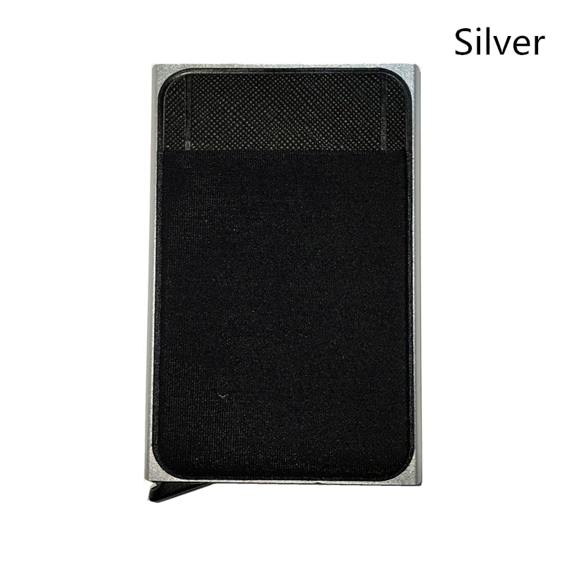 Men Business Aluminum Cash ID Card Holder RFID Blocking Slim Metal Wallet Coin Purse card case credit card wallet rfid wallet