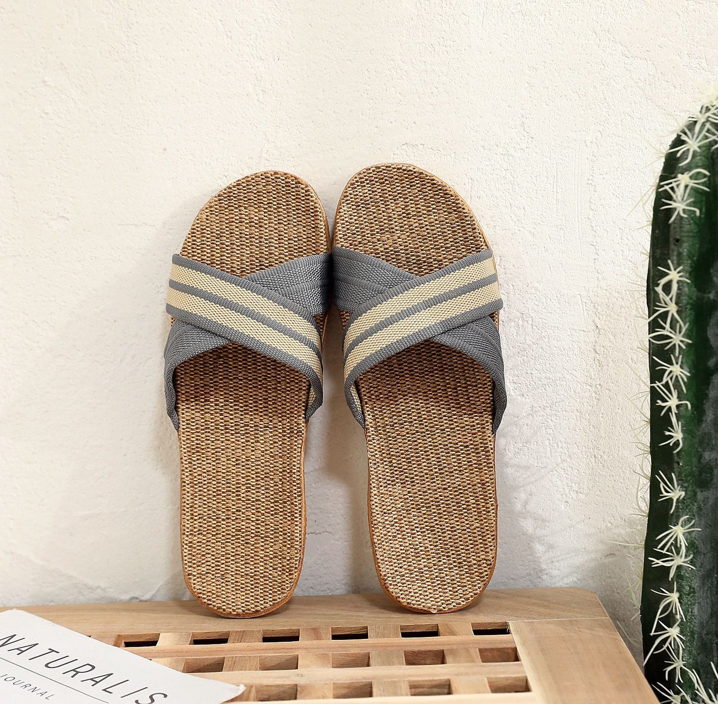 Couple Indoor Home Linen Summer Cotton and Linen Thickened Slippers House Sandals Men Light Cool Floor Hemp Shoes Women Y