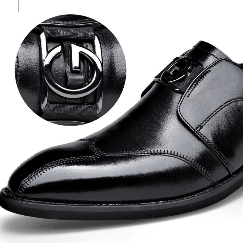 Patent Leather Brogue Shoes for Male Formal Wedding Party Office Shoes Men Oxfords Business Shoes Size 48