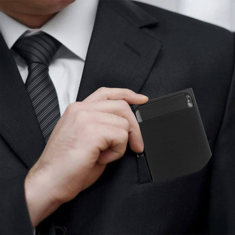 Pop Up Id RFID Card Male Wallet Mini Package Aluminum Metal Organizer Gear Storage Bag Smart Stationery Women Wallet purse
