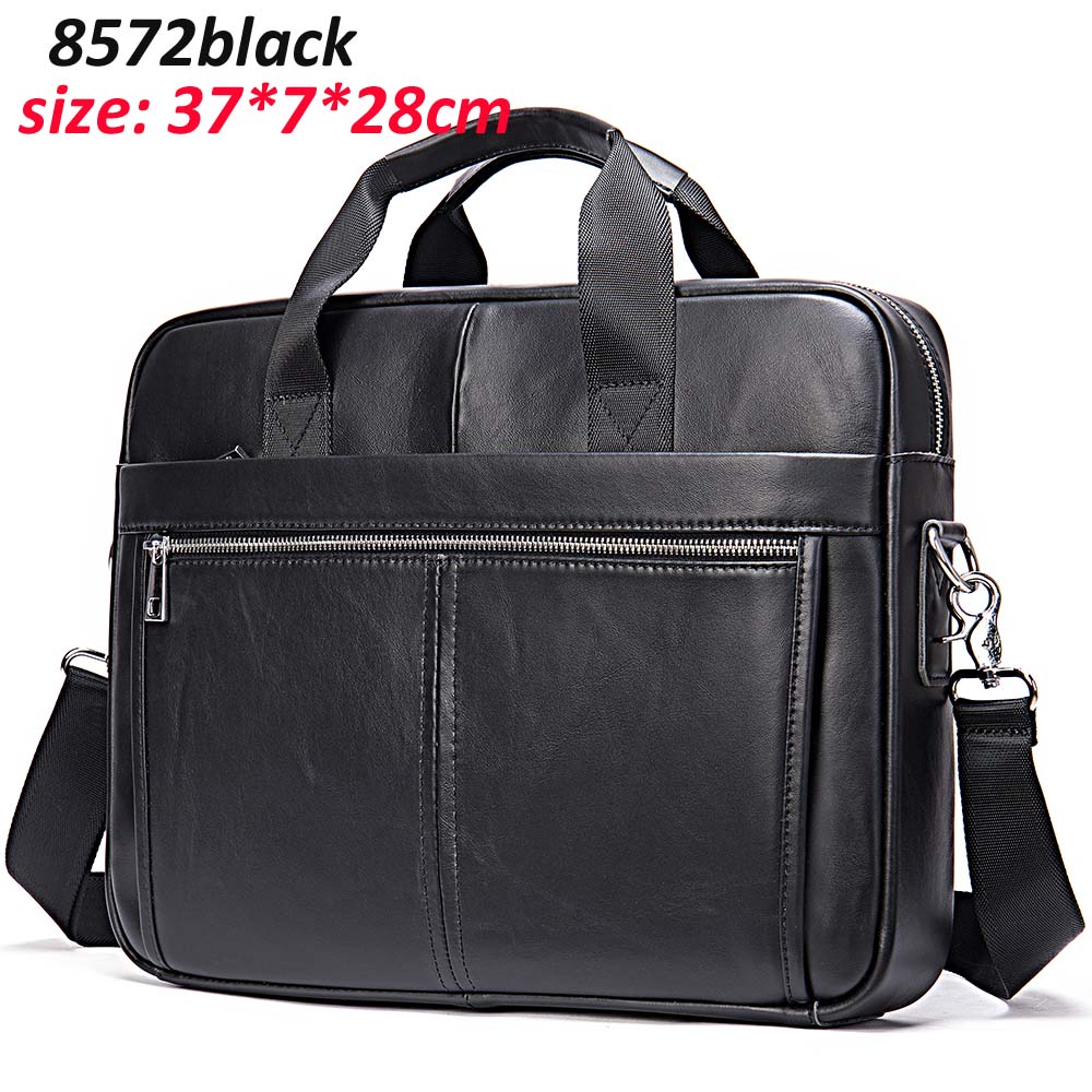 WESTAL Men's Briefcases Men's Bags Genuine Leather Lawyer/office Bag for Men Laptop Bag Leather Briefcases Bag for Documents 209