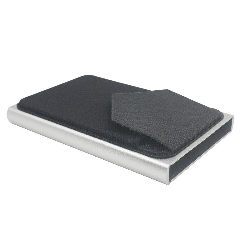 Pop Up Id RFID Card Male Wallet Mini Package Aluminum Metal Organizer Gear Storage Bag Smart Stationery Women Wallet purse