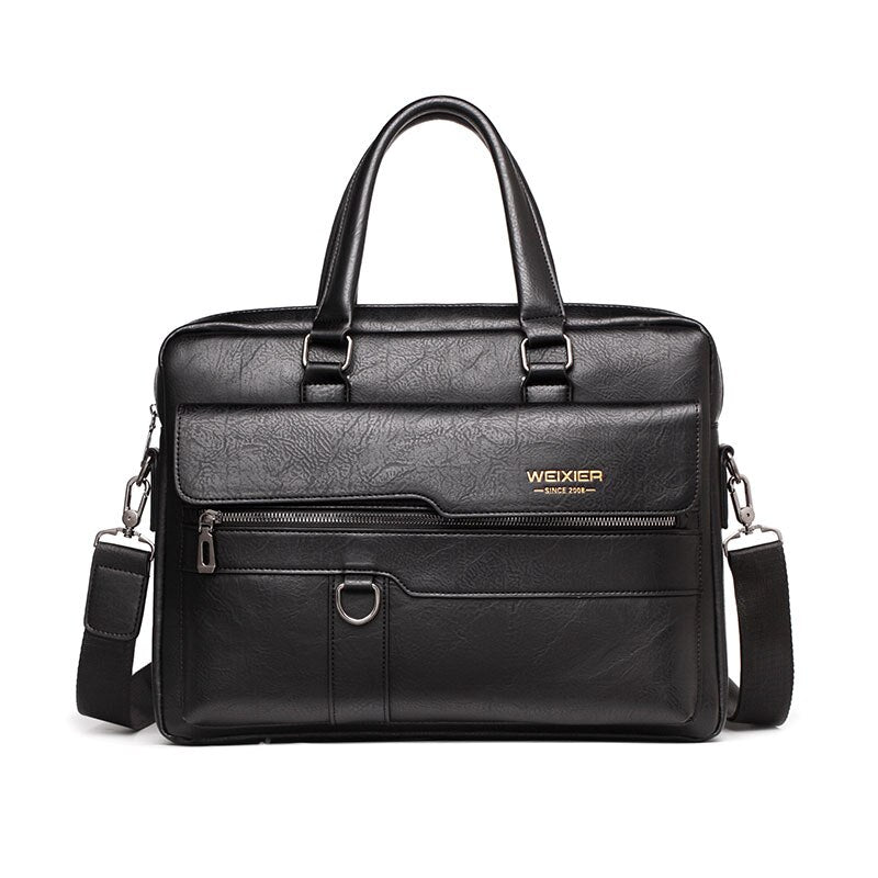 Men Briefcase Bag for Documents Designer Leather Luxury Brand Men's Business Travel Bag A4 Document Organizer handbag