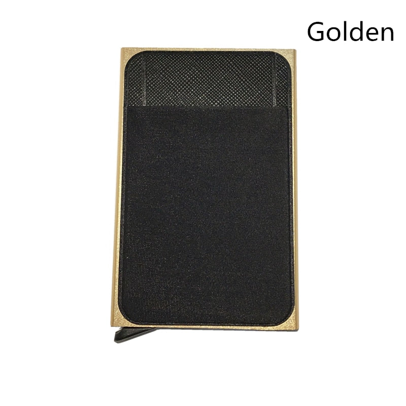 Men Business Aluminum Cash ID Card Holder RFID Blocking Slim Metal Wallet Coin Purse card case credit card wallet rfid wallet