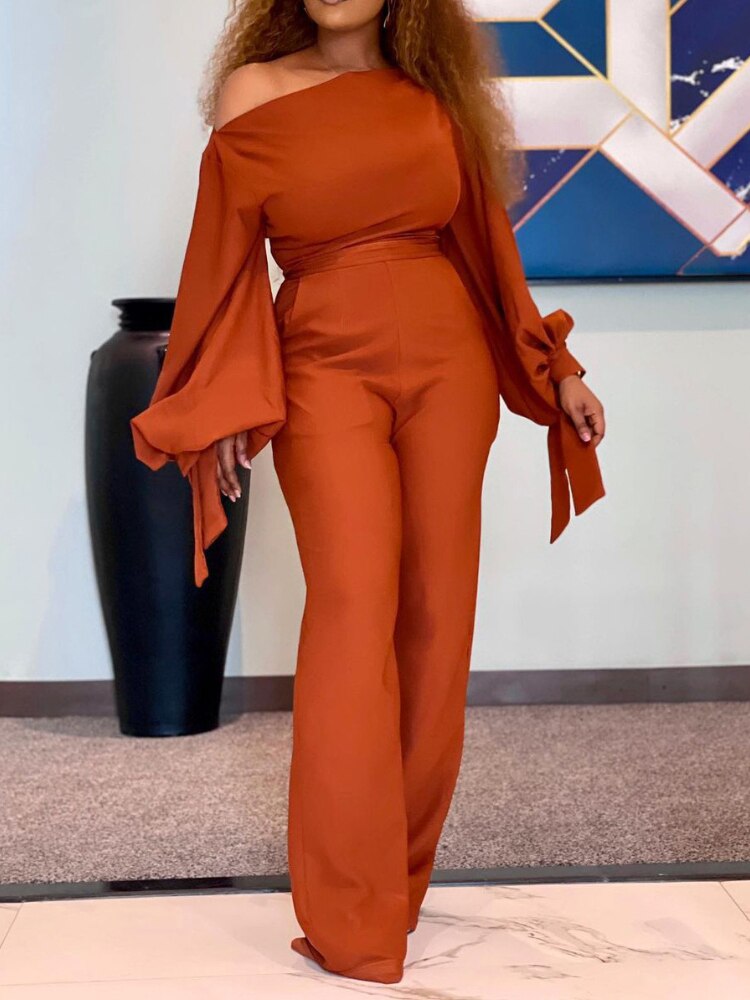 New In Fashion Sexy Women Pants Strapless Leisure High Waist Oversize Wide Leg Romper Elegance Jump Suits for Women Jumpsuits