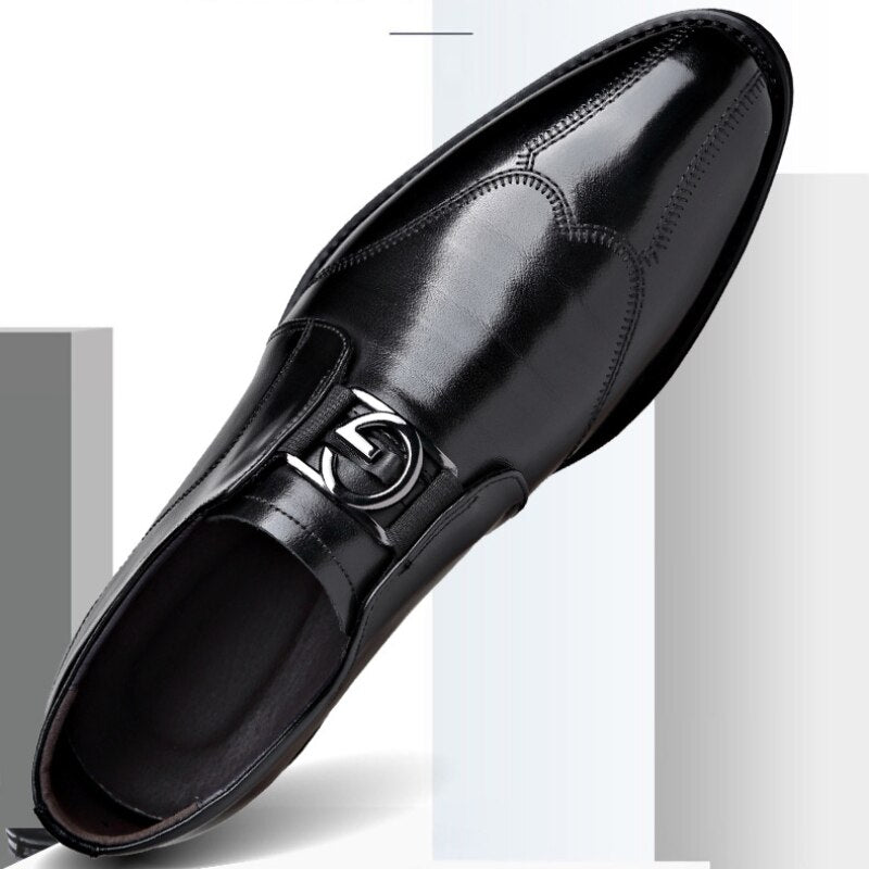 Patent Leather Brogue Shoes for Male Formal Wedding Party Office Shoes Men Oxfords Business Shoes Size 48