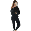 5xl Casual Knitted Long Sleeve O-neck Sweater Top &amp; Long Pants Suit Women Solid Color 2 Pieces Sets 2023 Autumn Winter Clothing