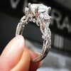 Vintage Three stone Lab Diamond Ring 925 sterling silver Bijou Engagement Wedding band Rings for Women Men Charm Party Jewelry