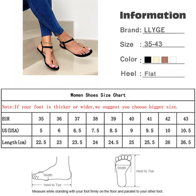 Women's Sandals 2022 Clip Toe Female Shoes Summer Fashion Flip Flops Comfort Flats Woman Buckle Straps Beach Ladies Sandalias