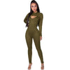 Active Wear Sporty Two Piece Sets Casual Hooded Long Sleeve Extra-short Pullover and Bodycon Sling One Piece Jumpsuits Sweatsuit