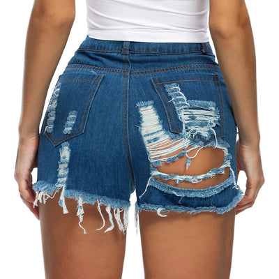 New autumn Sexy Women Jeans denim Shorts hot Pants sexy hole nightclub Dresses skinny jeans woman high waist jeans