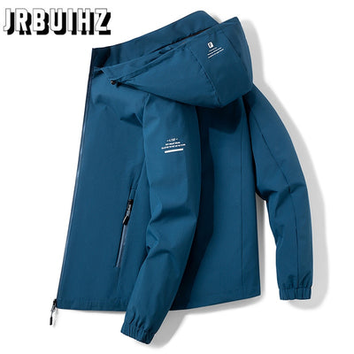 Jacket Men Waterproof Comfortable Hooded Casual Spring Autumn Jacket Outwear Windbreaker Tourism Mountain Raincoat Male Clothing
