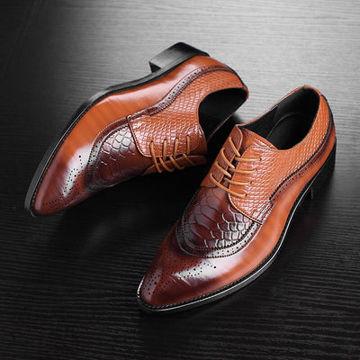 2020 High Quality Italian Leather Shoes Men Fashion Business Shoes Casual Shoes Pointed Toe Shoes Wedding Flat Dress Party Shoes