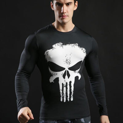 Anime 3D Printed Tshirts Men Compression Shirts Long Sleeve Tops Fitness T-shirts Novelty Slim Tights Tee Male Cosplay Costume