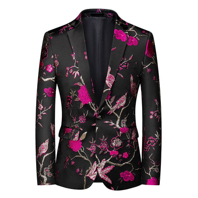 Luxury Men's Suit Jacket Wedding Business Dress Coat Men Fashion Slim Blazer QJ CINGA New Costume Homme Big Size M-5XL 6XL