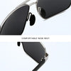 Square Nearsighted Sunglasses Men Polarized Sport Double Beam Myopia Lens Pilot Sunglasses Prescription 0 -0.5 -0.75 To -6.0