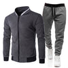 Winter Men Sportswear Set Brand Men Tracksuit Sporting Fitness Clothes 2 Pieces Long Sleeve Jacket+Pants Casual Men's Track Suit