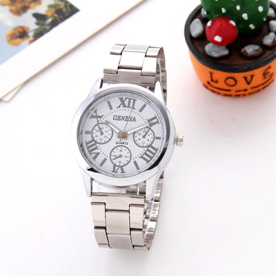 2021 New Brand 3 Eyes Gold Geneva Casual Quartz Watch Women Stainless Steel Dress Watches Relogio Feminino Ladies Clock Hot Sale