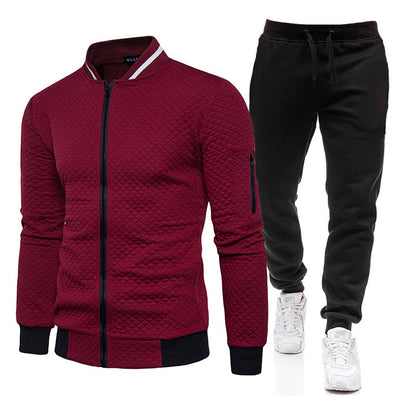 Winter Men Sportswear Set Brand Men Tracksuit Sporting Fitness Clothes 2 Pieces Long Sleeve Jacket+Pants Casual Men's Track Suit