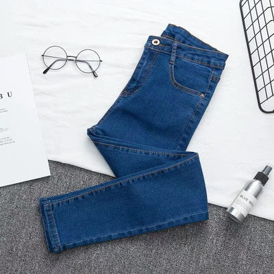 Women Classic Pencil Pants High Waist Jeans Denim Trousers Winter Leggings Push Up Sexy Plus Size Fashion Dress Elegante Clothes