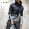 Men Hoodies Coat Pants Tracksuit Men Sporting Zipper Sweatsuit Tops Clothes Printed Hooded Hoodies Jacket Pants Track Suits Male