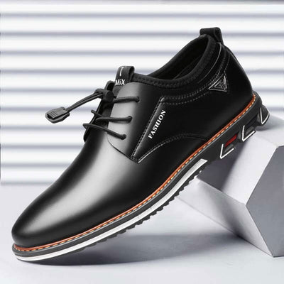 Men Dress Shoes Cowhide Leather Shoes Men's Comfortable Low-top British Casual Shoe Platform Shoes Man Formal Shoes