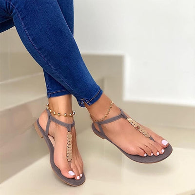 Women's Sandals 2022 Clip Toe Female Shoes Summer Fashion Flip Flops Comfort Flats Woman Buckle Straps Beach Ladies Sandalias