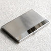 1 Piece Stainless Steel Card Holder Stainless Steel Silver Aluminium Credit Card Case Women Wallets Nueva Vogue Men ID Card Box