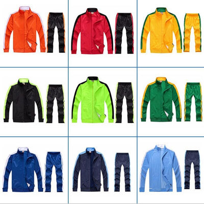 2Pcs Set Men's Sweatsuit Sportswear Tracksuit Men Jacket and Pants Sets Training Suit Autumn Winter Spring Sporting Track Suit